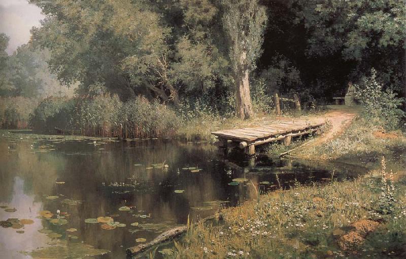 unknow artist Overgrown Pond oil painting image